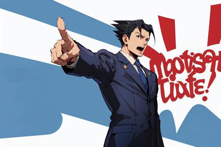 00042-583424234-(masterpiece, best quality_1.2), , solo, male focus, 1boy, phoenix wright, open mouth, objection, pointing, black spiked hair, f.jpg